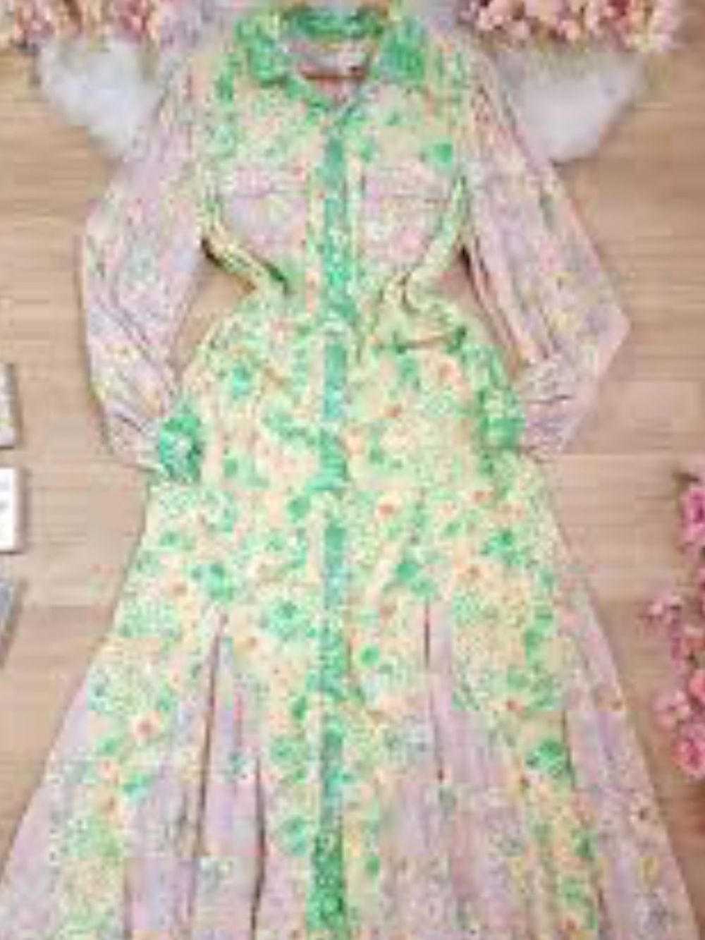 LOFT Floral Godet Pocket Shirtdress - Picture 2 of 9